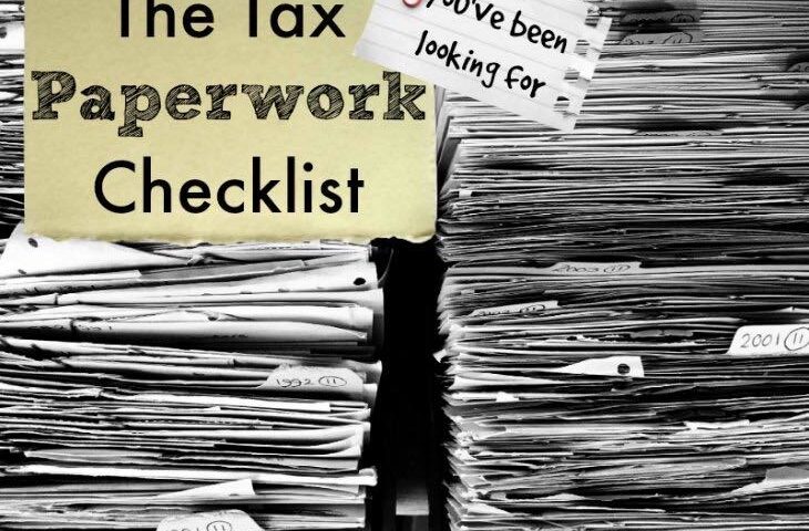tax paperwork checklist