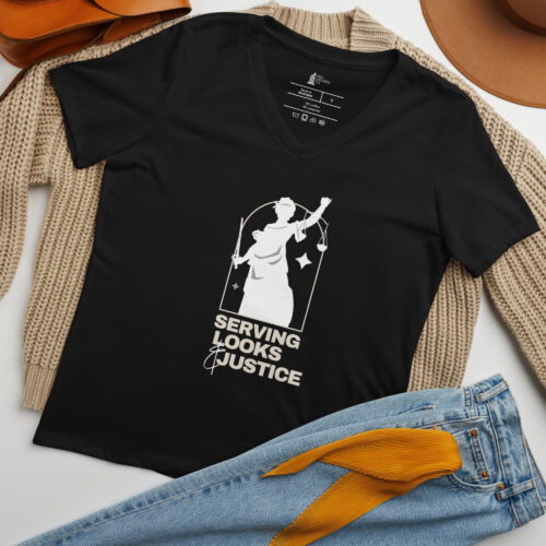 Serving v-neck t-shirt